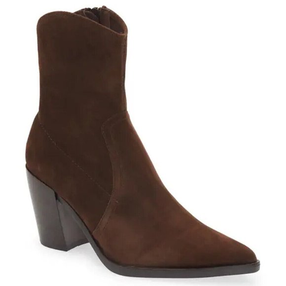 Jeffrey Campbell Shoes - New! JEFFREY CAMPBELL Jolena Western Bootie Brown Suede Size 10 DD294